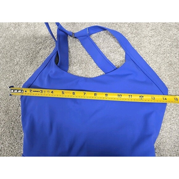 Halara Softly Zero Backless Twisted Active Dress Built In Shorts Aster Blue Sz S - Picture 6 of 9